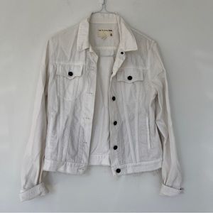 Rag & bone white denim jacket